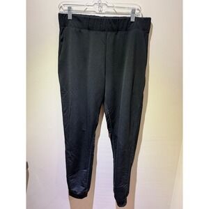 Woolx Women Black Merino Wool Blend Joggers Activewear Pants Size M
